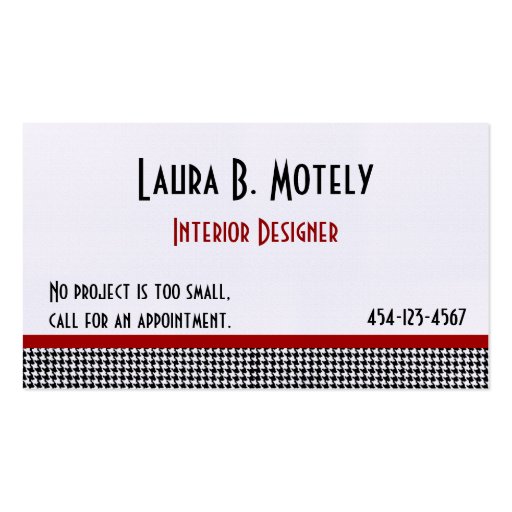 Elegant Custom Business Card (front side)