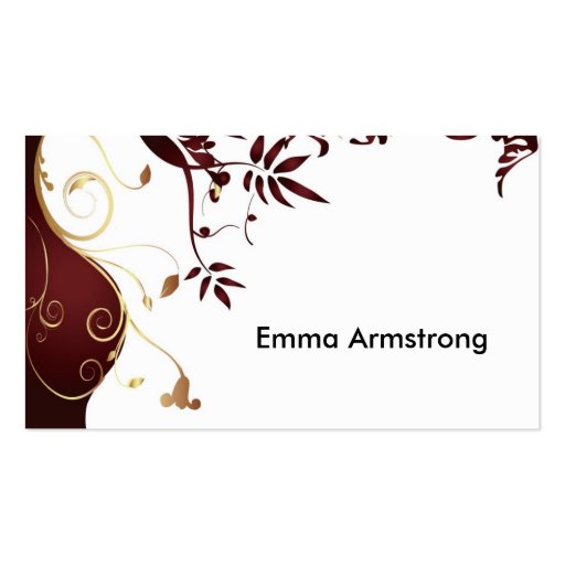 Elegant Custom Businesscard Business Cards (back side)