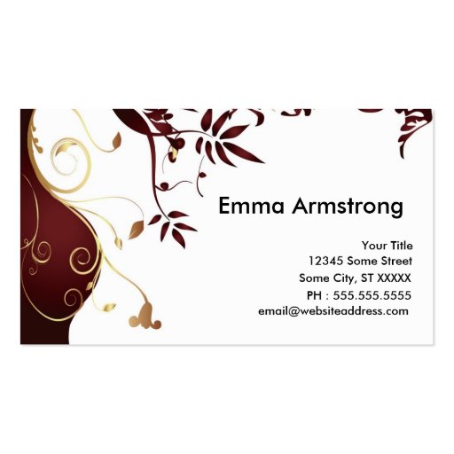 Elegant Custom Businesscard Business Cards (front side)