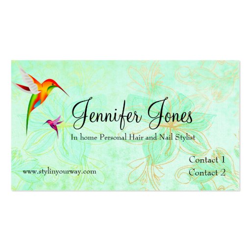 Elegant Custom Loyalty Business Card (front side)