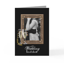 Elegant Customizable Photo WeddingFavor Greeting Cards