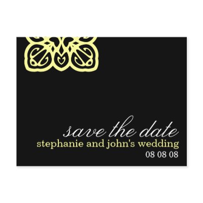 Elegant Customizable Save the Date Postcard