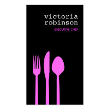 Elegant Cutlery Business Card