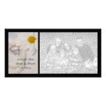 Elegant Daisy Wedding Save the Date Photo Card