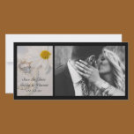 Elegant Daisy Wedding Save the Date Photo Card photo cards