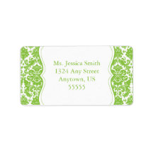 Elegant Damask Address Label