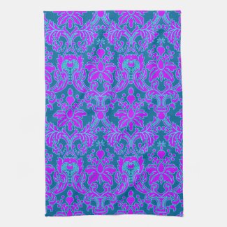 Elegant Damask kitchentowel