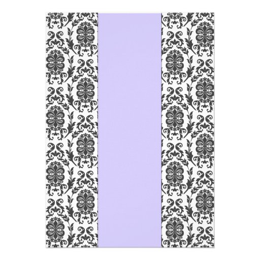 Elegant Damask Baby Shower Invite