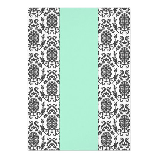 Elegant Damask Baby Shower Invite