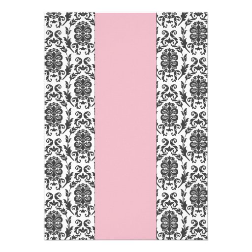Elegant Damask Baby Shower Invite