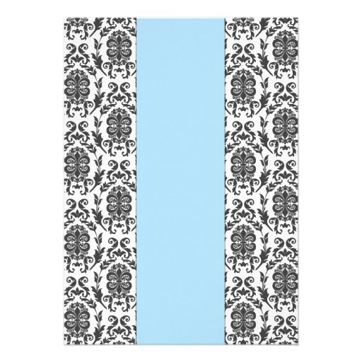 Elegant Damask Baby Shower Invite