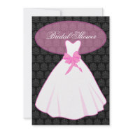 Elegant Damask Bridal Shower Invitation invitation
