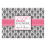 Elegant Damask Bridal Shower Invitation (pink)