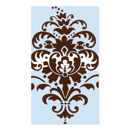 Elegant Damask - Customized Business Cards (back side)