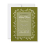 Elegant Damask Filigree Bridal Shower Party 7 Custom Invitations