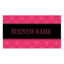 Elegant Damask Floral Professional Stylish Classy Business Card Template