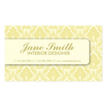 Elegant Damask Floral Retro Professional Stylish Business Card Templates