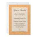 Elegant Damask Formal Wedding Invitation :: coral by TheWeddingShoppe Elegant Damask Formal Wedding Invitation :: coral