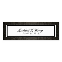 Elegant Damask Graduation Announcement Name Cards Business Card Template