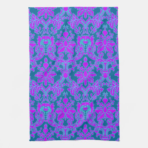 Elegant Damask Hand Towels