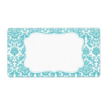 Elegant Damask Label