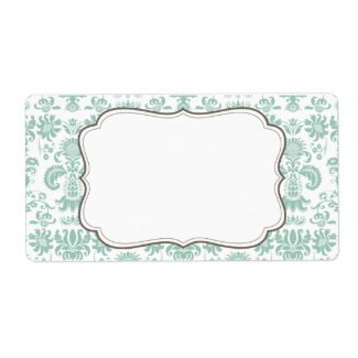 Elegant Damask Label label