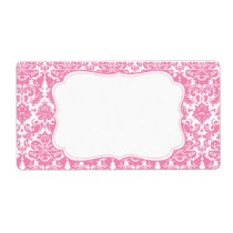 Elegant Damask Label