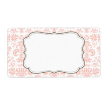 Elegant Damask Label