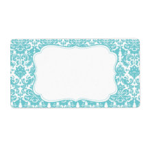 Elegant Damask Label