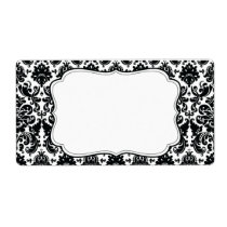 Elegant Damask Label labels