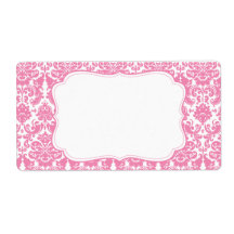 Elegant Damask Label