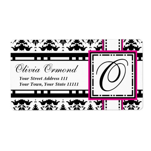 Trendy Fashion Monogram Damask Mailing Labels – Zazzle Today’s Best November 7, 2011