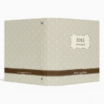 Elegant Damask Multipurpose Personalized Binder