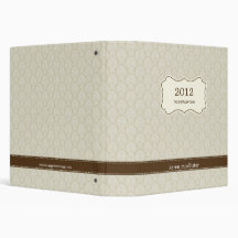 Elegant Damask Multipurpose Personalized Binder