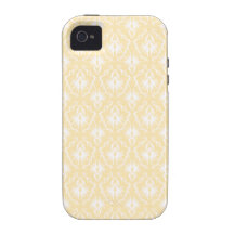 Elegant damask pattern. Light gold color. iPhone 4/4S Case