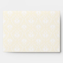 Elegant damask pattern. Light gold color. Envelopes