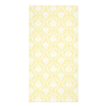 Elegant damask pattern. Light gold color. Photo Cards