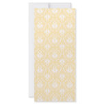 Elegant damask pattern. Light gold color. Rack Cards