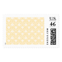 Elegant damask pattern. Light gold color. Stamps