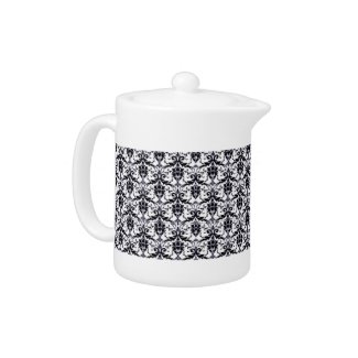 Elegant Damask Tea Pot teapot
