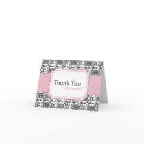 Elegant Damask Thank You Cards