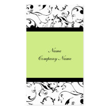 Elegant damask vines business card