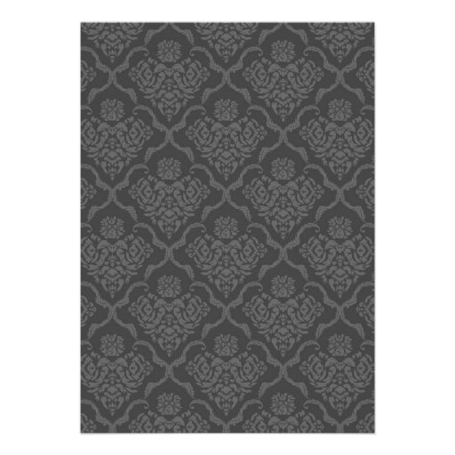 Elegant Damask Wedding Invitations