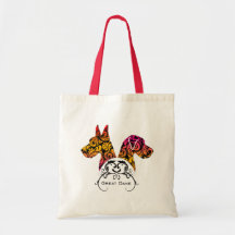 Elegant Danes Canvas Bags