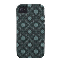 Elegant Dark Floral Pattern iPhone 4/4S Cover