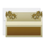 Elegant dark golden floral special gift invite
