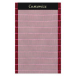 Elegant Dark Red Textured Leather Stationery