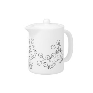 Elegant Deco Tea Pot zazzle_teapot