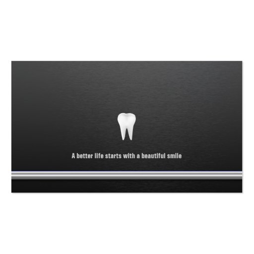 Elegant Dental Business Card (back side)
