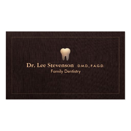 Elegant Dentist Office Appointment  Business Card